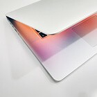 A business website design shown on a laptop.
